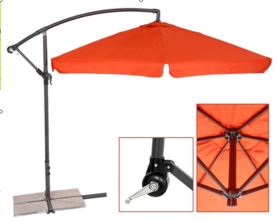 3.5M aluminum hanging umbrella