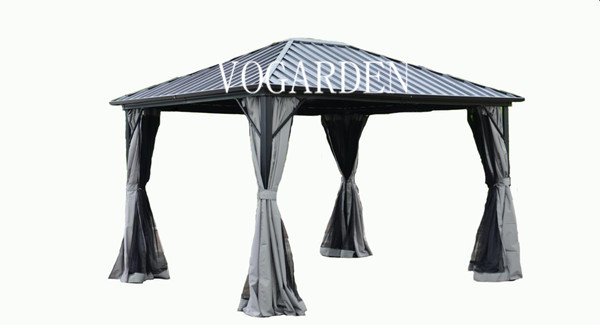 aluminum hardtop permanent gazebo